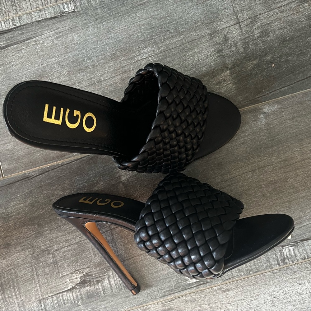 EGO HEELS BLACK SIZE UK 4
